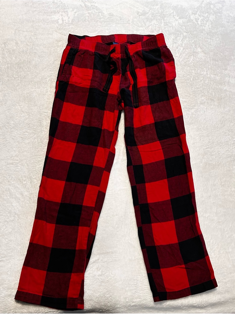 Old Navy Red and Black Buffalo Plaid Kids Pajama Bottoms